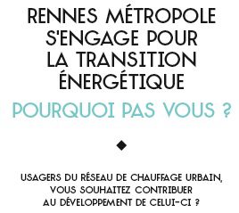 En’RnoV concessionnaire du réseau de chauffage urbain Rennes Nord Vilaine de Rennes Métropole lance une campagne de financement participatif